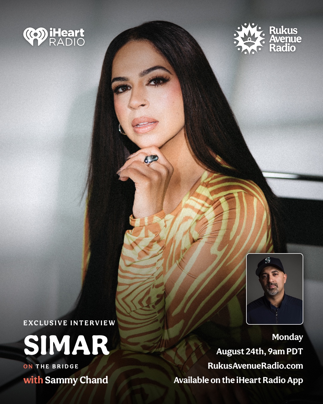 Simar — Exclusive Interview on The Bridge with Sammy Chand, Monday August 24th, 9am PDT